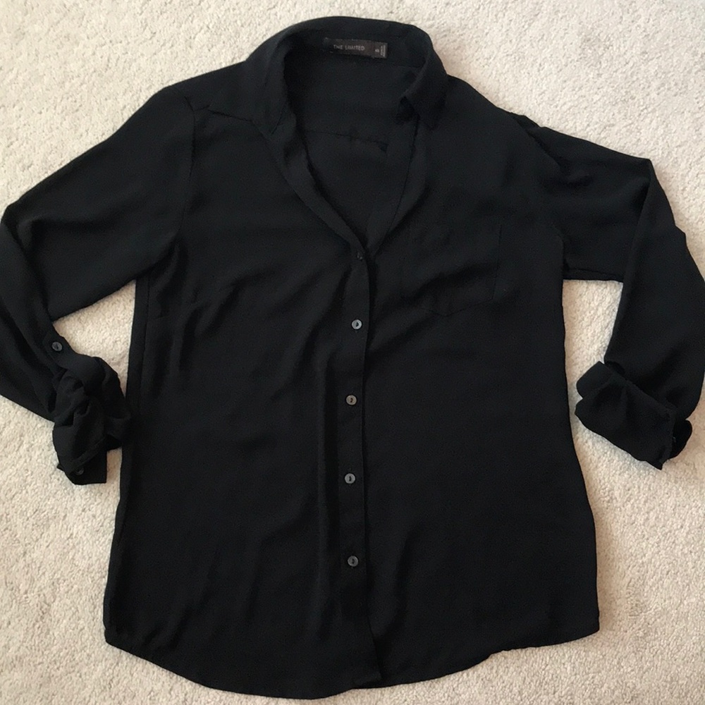 The Limited Black Ashton Blouse
